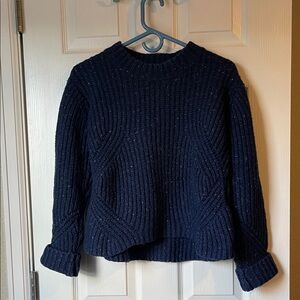 Prana Dark Blue Heather Women's Crew Neck Sweater M